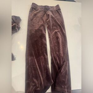Aritzia Brown Velour Pants